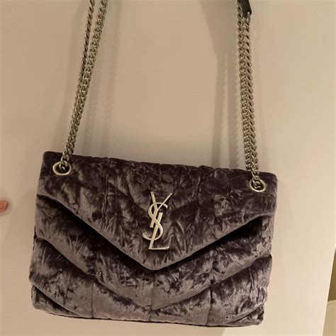 ysl crushed velvet bag|YSL Bag farfetch.